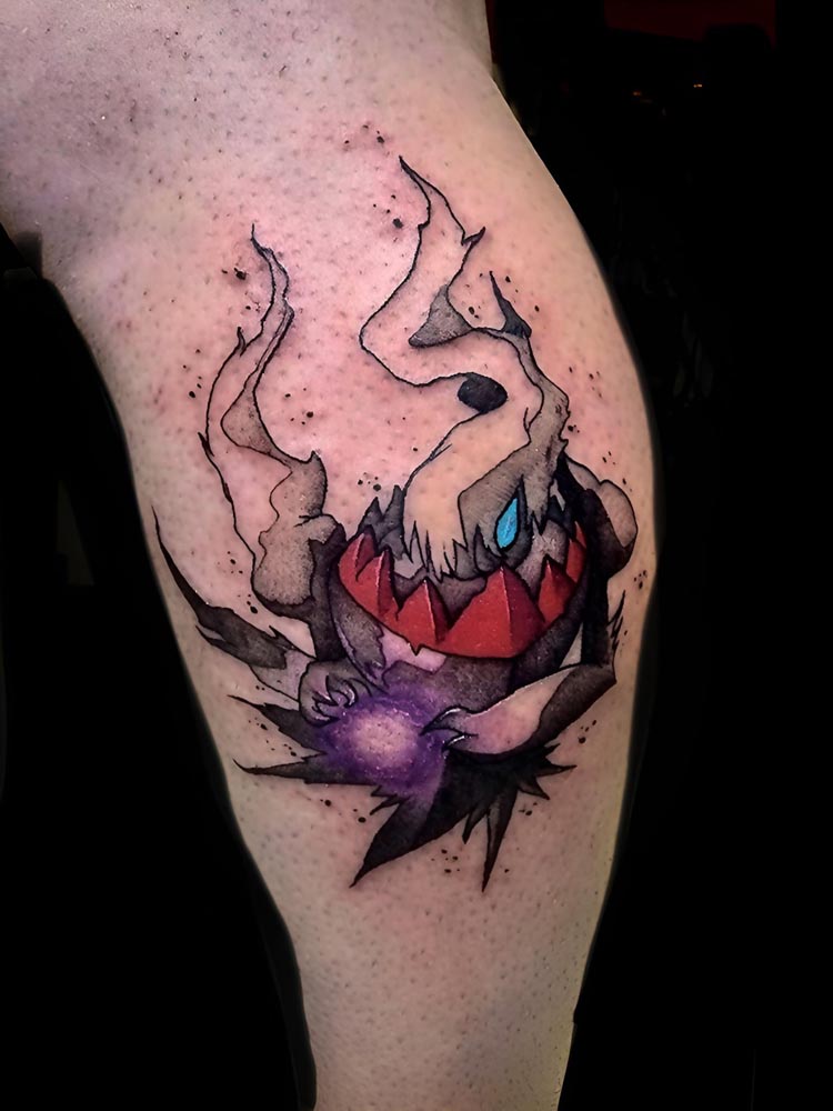 Abstract, Color, Anime tattoo by Charlie Fernandez